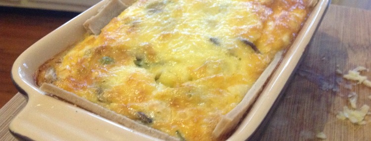 Duck Egg Quiche