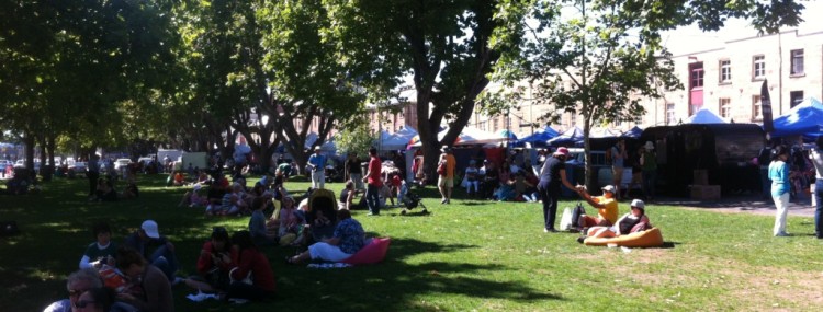 Salamanca Market grass