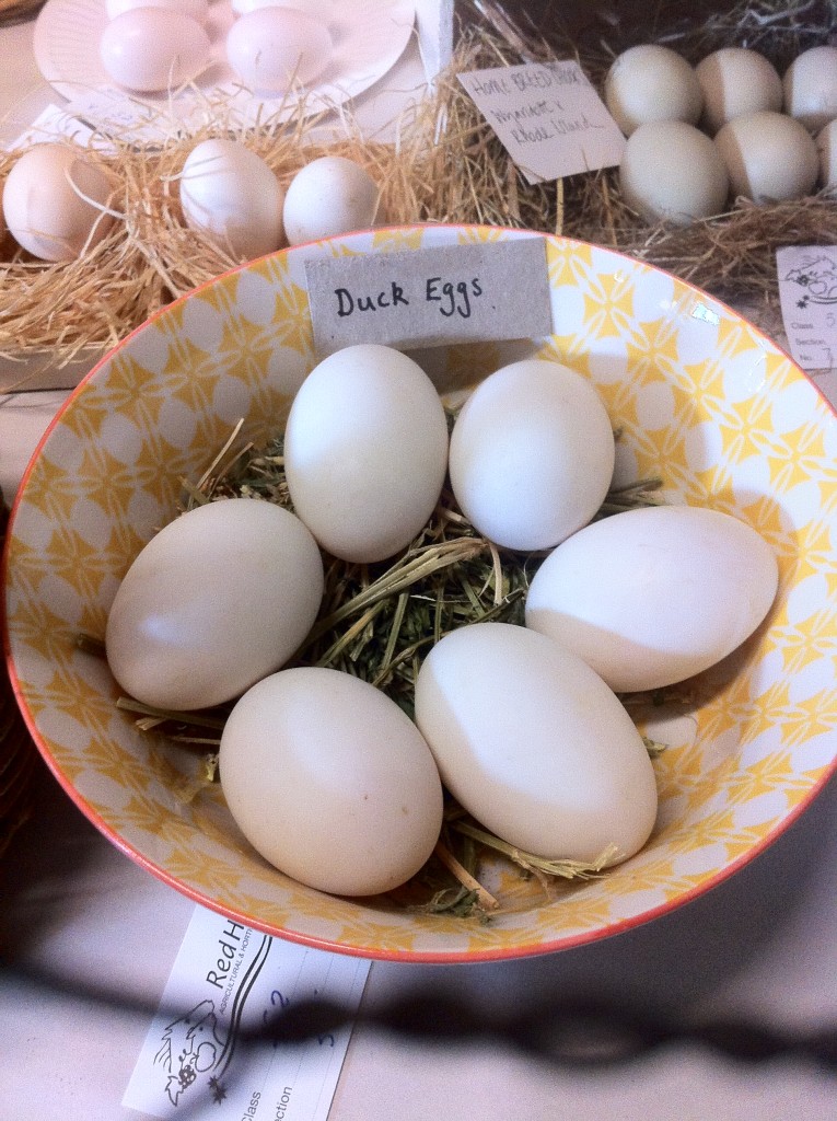 duck eggs at the red hill show