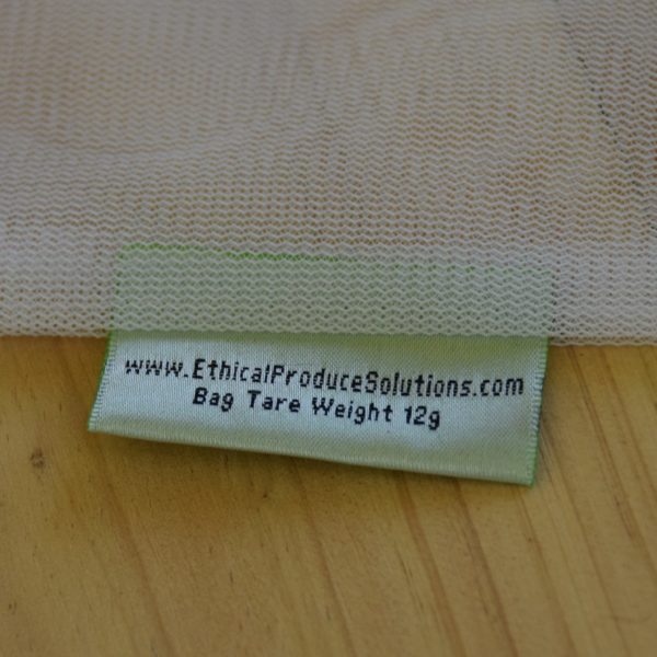 Reusable Produce Bags labelled with weight for taring