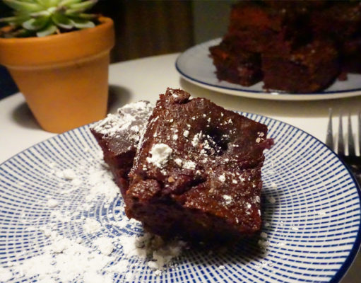 Beetroot chocolate cake after