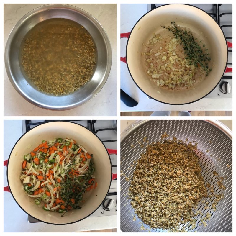 fennel and freekeh soup