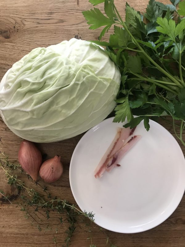 Roast cabbage