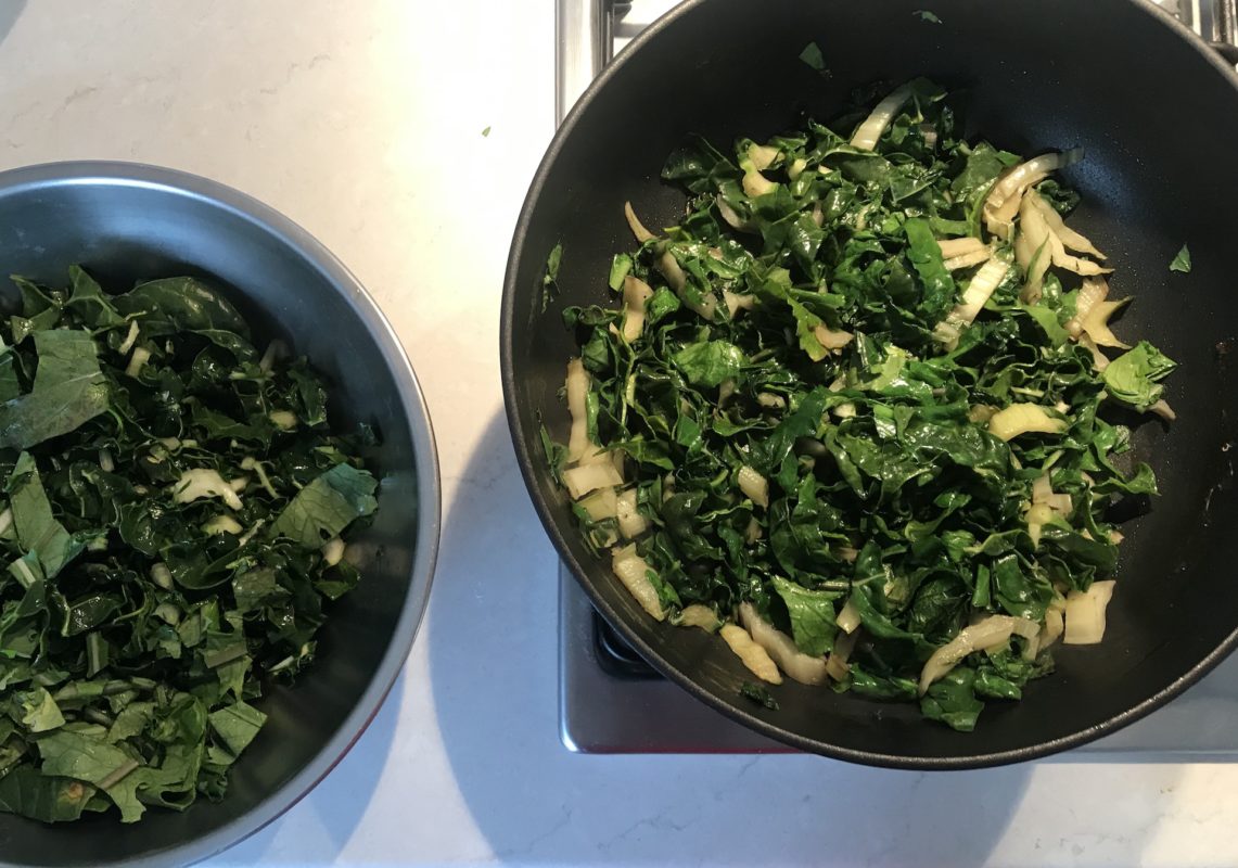 Roast Turnip and Greens Grain Salad